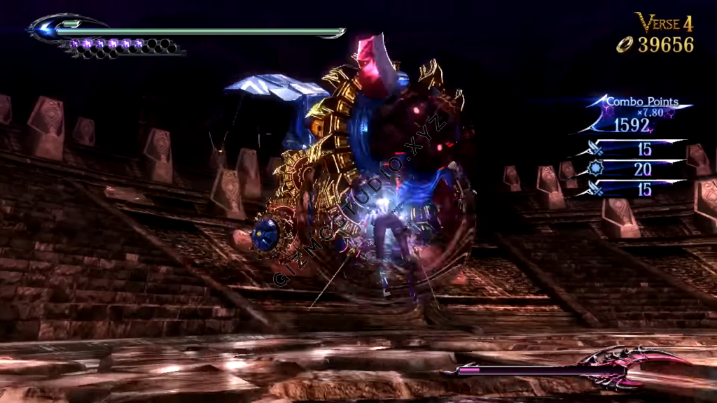 One of the boss fight in Bayonetta 2