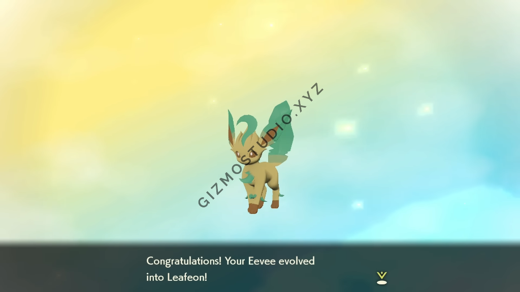 Wow, my Eevee has evolved into Leafeon!